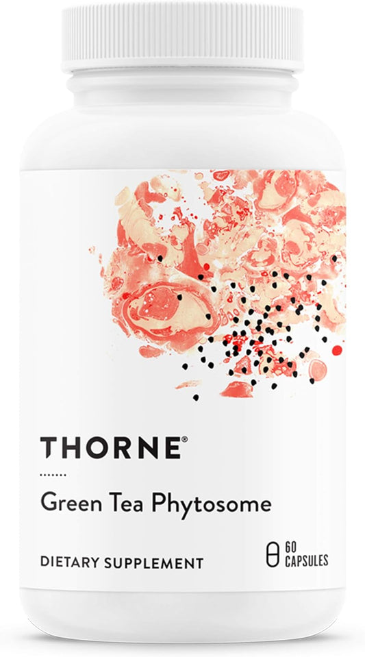 THORNE Green Tea Phytosome - Antioxidant, Liver Protective, and Metabolic Benefits of Green Tea Without The Caffeine - 60 Capsules