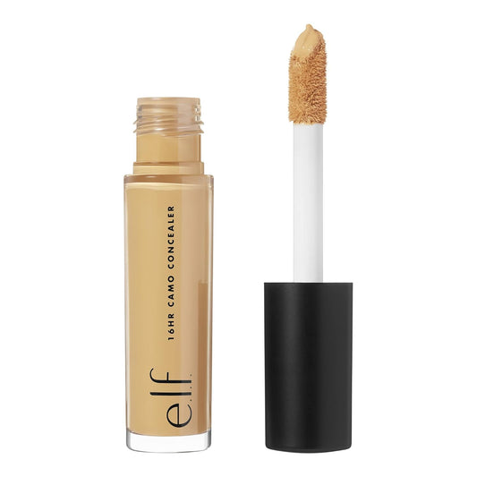 e.l.f. 16HR Camo Concealer, Full Coverage & Highly Pigmented, Matte Finish, Deep Caramel, 0.203 Fl Oz (6mL)