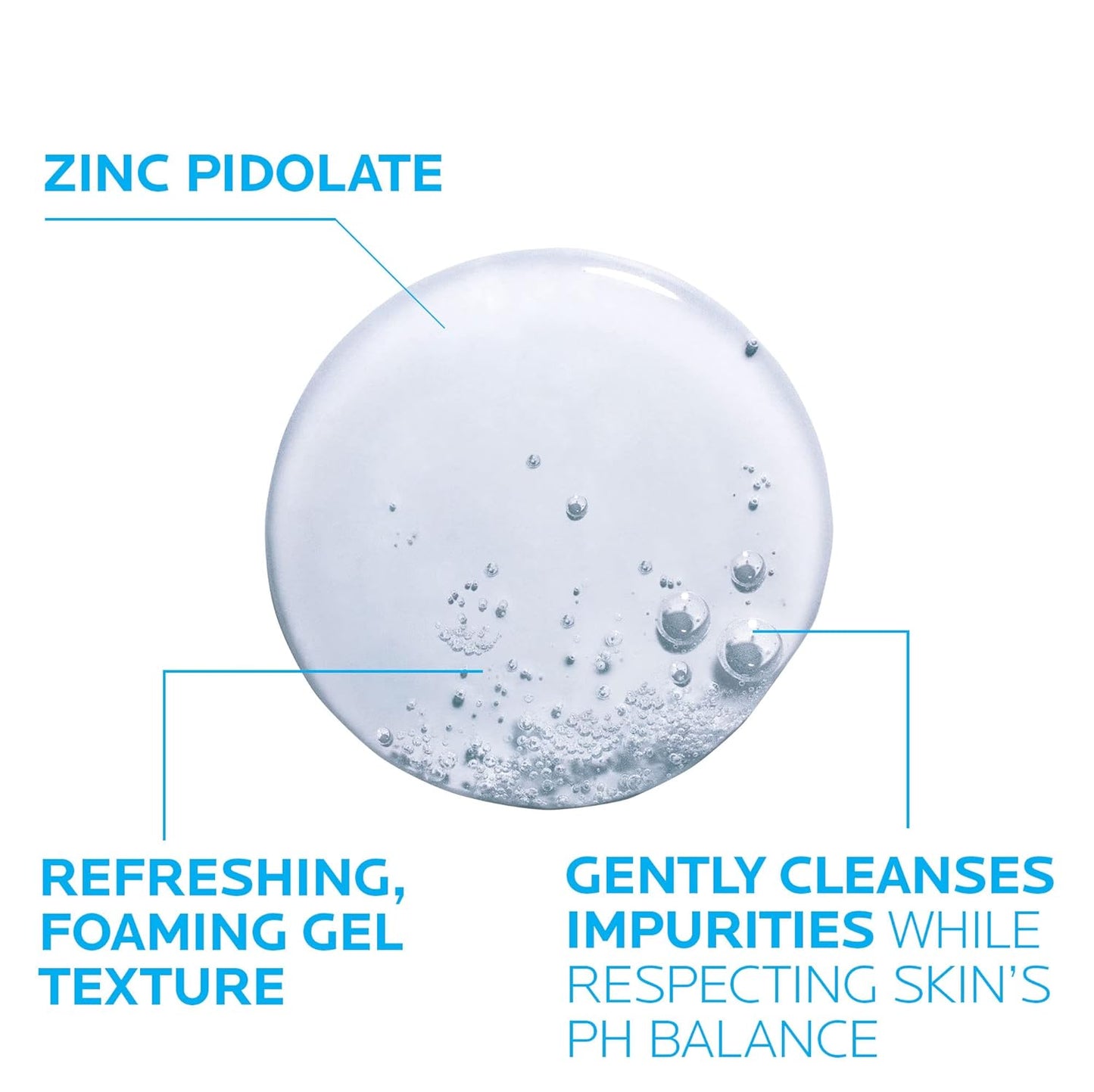 La Roche-Posay Effaclar Purifying Foaming Gel Cleanser for Oily Skin, Alcohol Free Acne Face Wash, Oil Absorbing Deep Pore Cleanser, Oil Free, Light Scent and Safe for Sensitive Skin