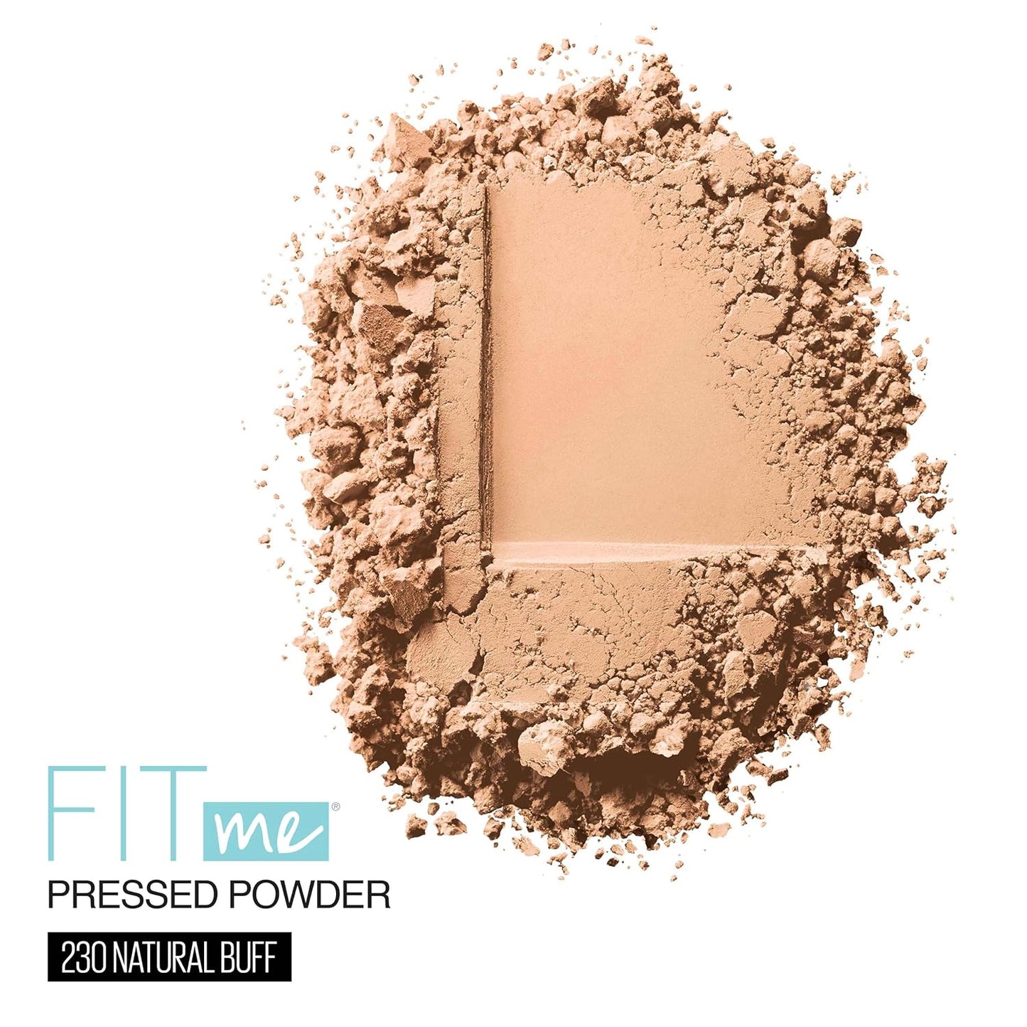 Maybelline Fit Me Matte + Poreless Pressed Face Powder Makeup & Setting Powder, Natural Buff, 1 Count