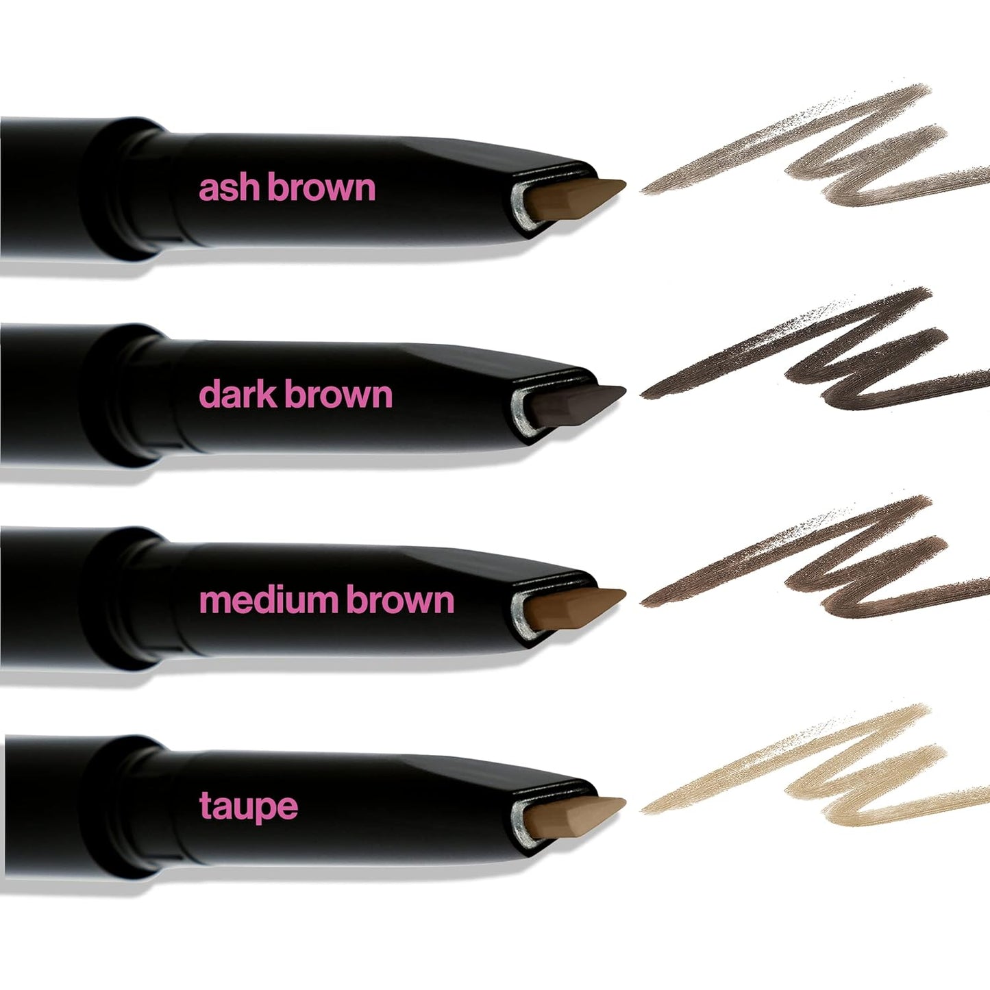 wet n wild Ultimate Eyebrow Retractable Definer Pencil, Taupe, Dual-Sided Brow Brush, Fine Tip, Shapes, Defines, Fills Brow Makeup