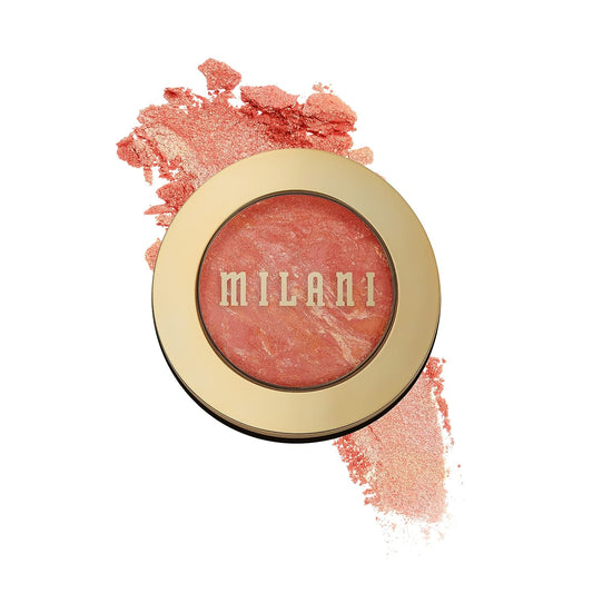 Milani Baked Blush - Corallina (0.12 Ounce) Cruelty-Free Powder Blush - Shape, Contour & Highlight Face for a Shimmery or Matte Finish