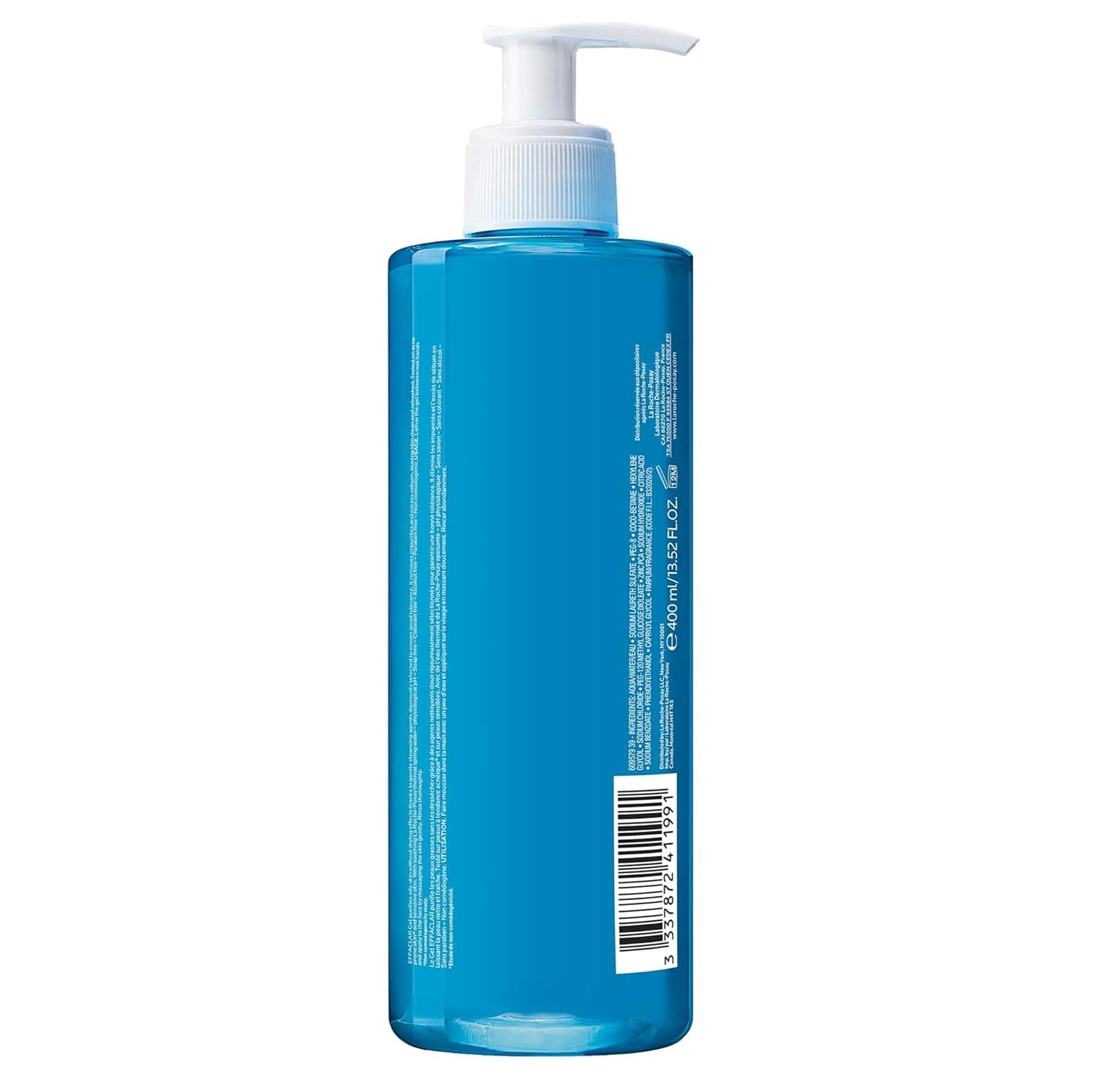 La Roche-Posay Effaclar Purifying Foaming Gel Cleanser for Oily Skin, Alcohol Free Acne Face Wash, Oil Absorbing Deep Pore Cleanser, Oil Free, Light Scent and Safe for Sensitive Skin