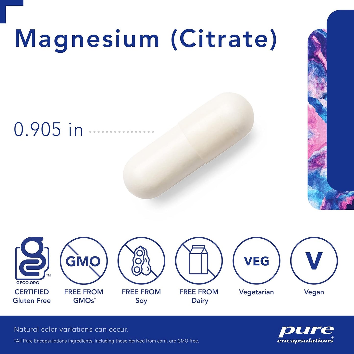 Pure Encapsulations Magnesium (Citrate) - Supplement for Sleep, Heart Health, Cognitive Health, Bone Health, Energy, Muscles, and Metabolism* - with Premium Magnesium - 180 Capsules