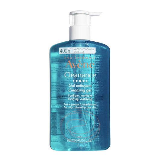 Eau Thermale Avene Cleanance Cleansing Gel Soap Free Cleanser for Acne Prone, Oily, Face & Body, Alcohol-Free