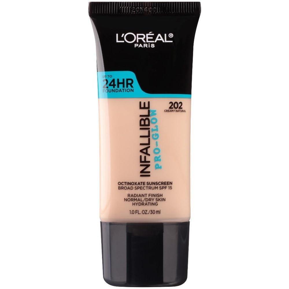 L'Oréal Paris Infallible Pro-Glow Foundation, Creamy Natural, 1 fl. oz.