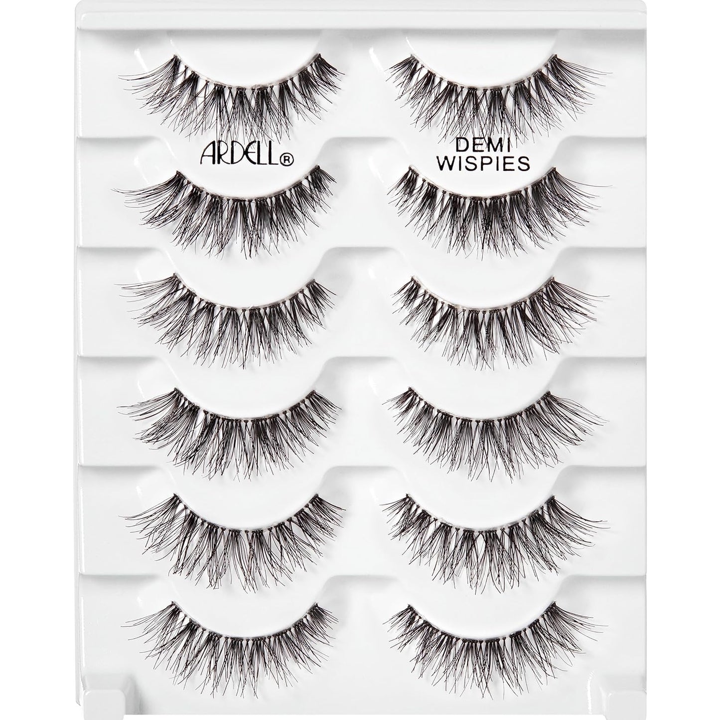 Ardell False Eyelashes Demi Wispies Black, 1 pack (6 pairs per pack)