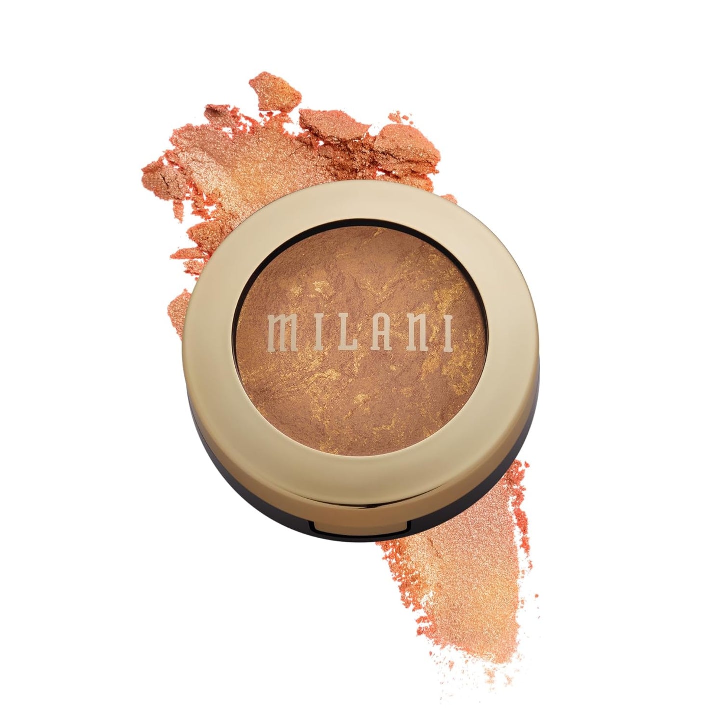 Milani Baked Bronzer - Glow, Cruelty-Free Shimmer Bronzing Powder to Use For Contour Makeup, Highlighters Makeup, Bronzer Makeup, 0.25 Ounce