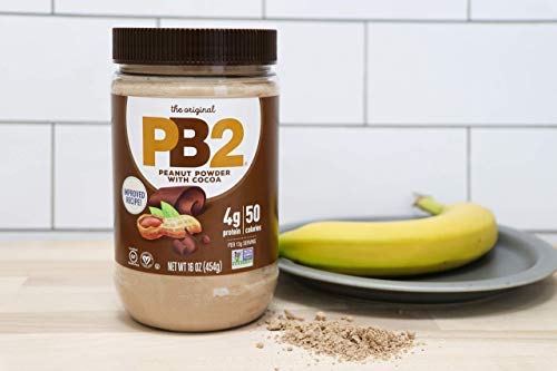 PB2 Powdered Peanut Butter Bundle - Original PB2 and Cocoa PB2 Peanut Butter Powder (Two 16oz Jars)