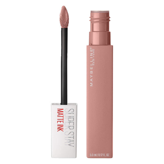 Maybelline Super Stay Matte Ink Liquid Lipstick Makeup, Long Lasting High Impact Color, Up to 16H Wear, Poet, Light Rosey Nude, 1 Count