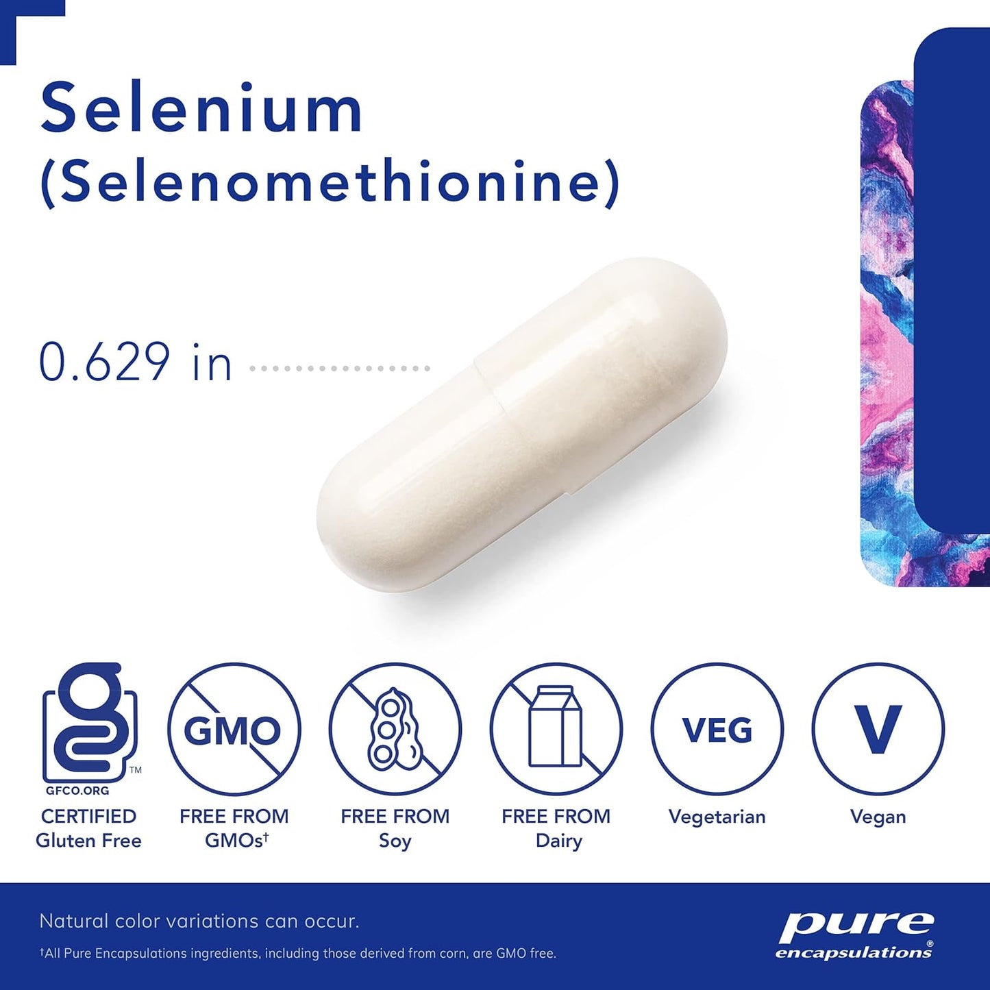 Pure Encapsulations Selenium - 200 mcg - for Healthy Cellular Function, Immune System & Antioxidant Defenses - Mineral Supplement - Vegan & Gluten Free - 180 Capsules