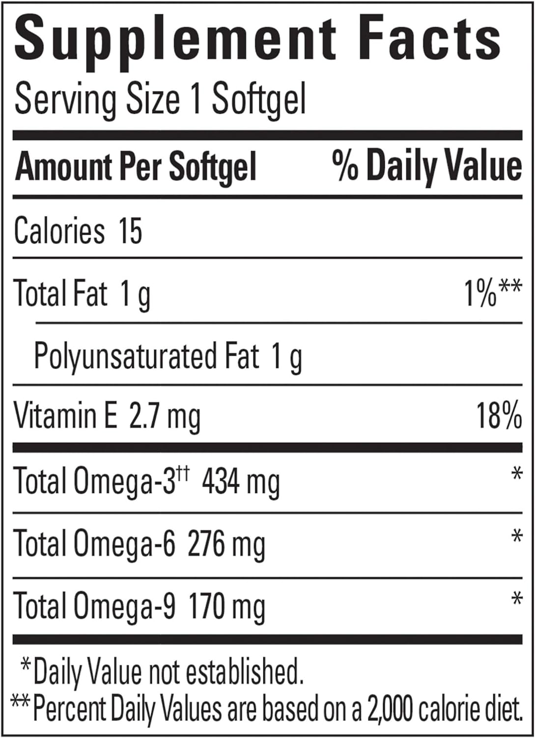 Nature Made Triple Omega 3 6 9, Fish Oil as Ethyl Esters and Plant-Based Oils, Healthy Heart Support, 150 Softgels, 50 Day Supply