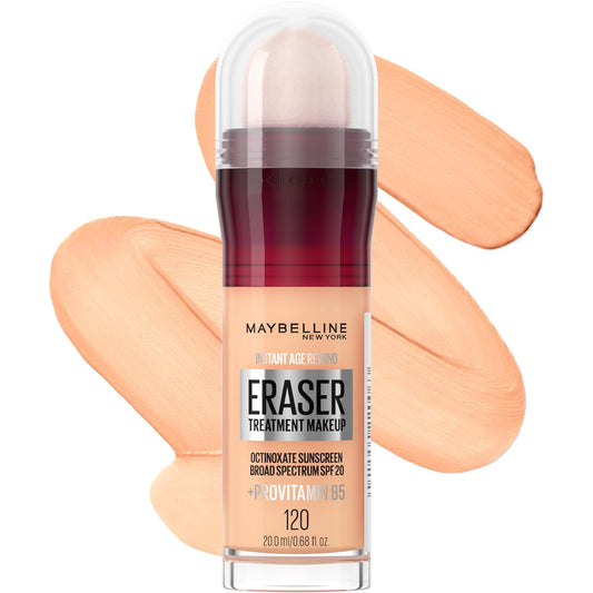 Maybelline Instant Age Rewind Eraser Treatment Makeup with SPF 18, Anti Aging Concealer Infused with Goji Berry and Collagen, Creamy Ivory, 1 Count