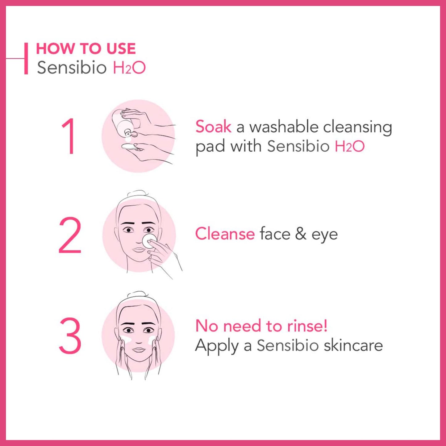 Bioderma - Sensibio - H2O Micellar Water - Makeup Remover Cleanser - Face Cleanser for Sensitive Skin