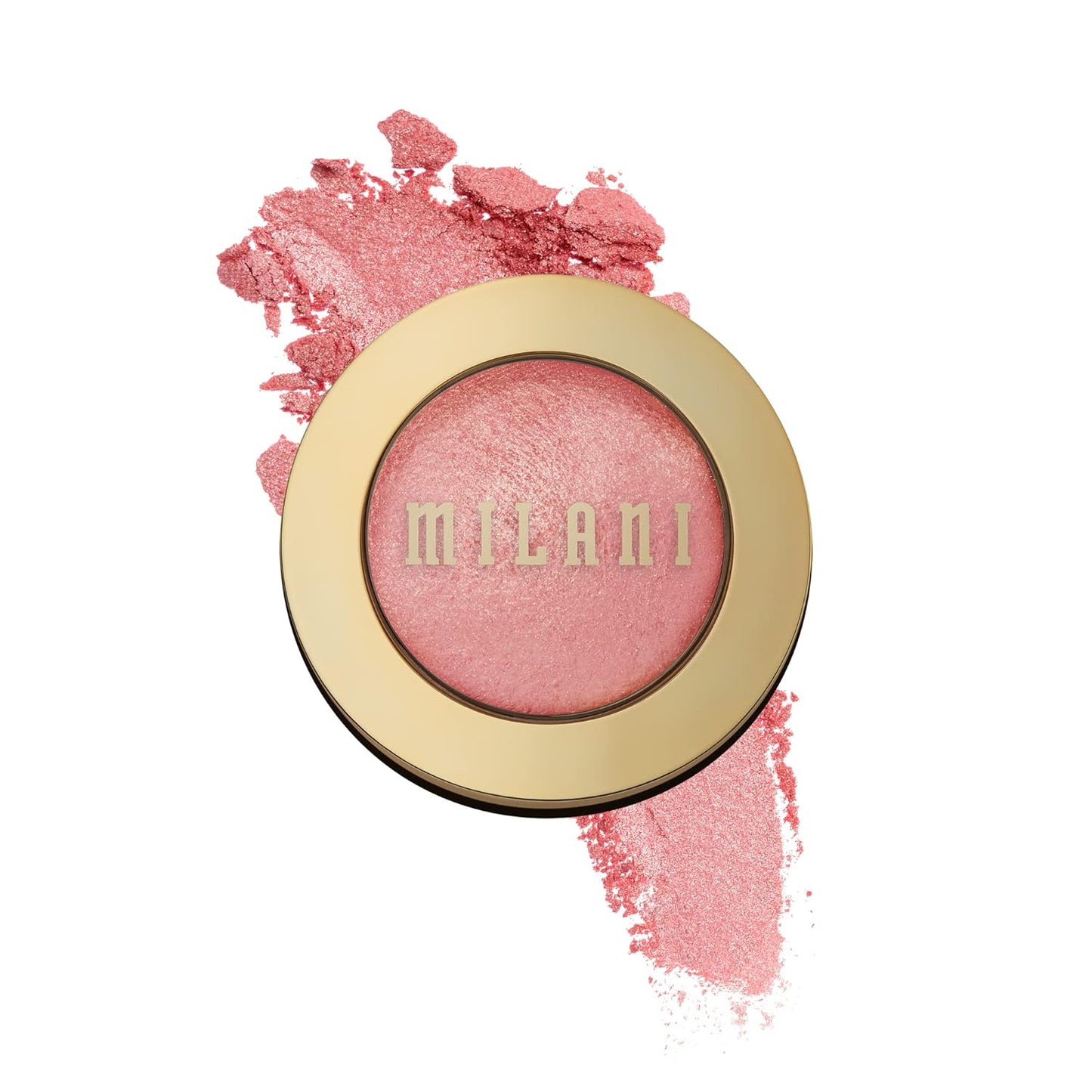 Milani Baked Blush - Dolce Pink (0.12 Ounce) Cruelty-Free Powder Blush - Shape, Contour & Highlight Face for a Shimmery or Matte Finish