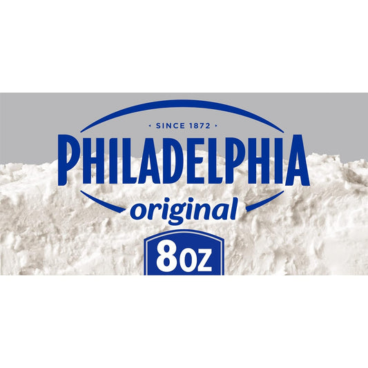 Philadelphia Original Cream Cheese, Made w/ Fresh Milk & Cream, for Bagels, Dips, or Desserts, 8 oz Brick