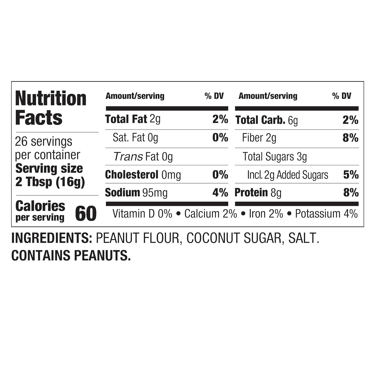 PBfit All-Natural Peanut Butter Powder, Peanut Butter Powder from Real Roasted Pressed Peanuts, 8g of Protein 8% DV (15 oz.)